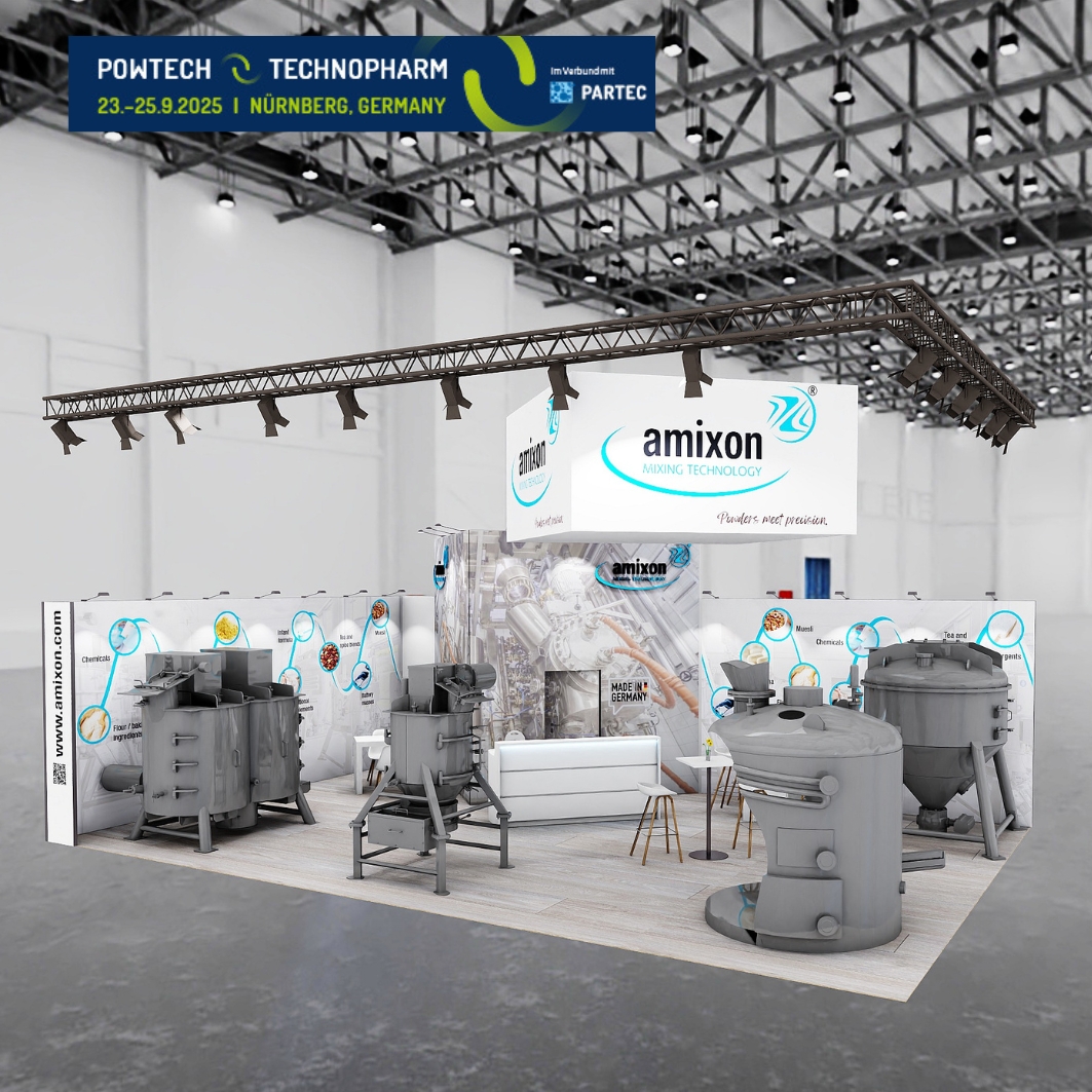 amixon Messestand Powtech 2025 amixon Messestand Powtech 2025